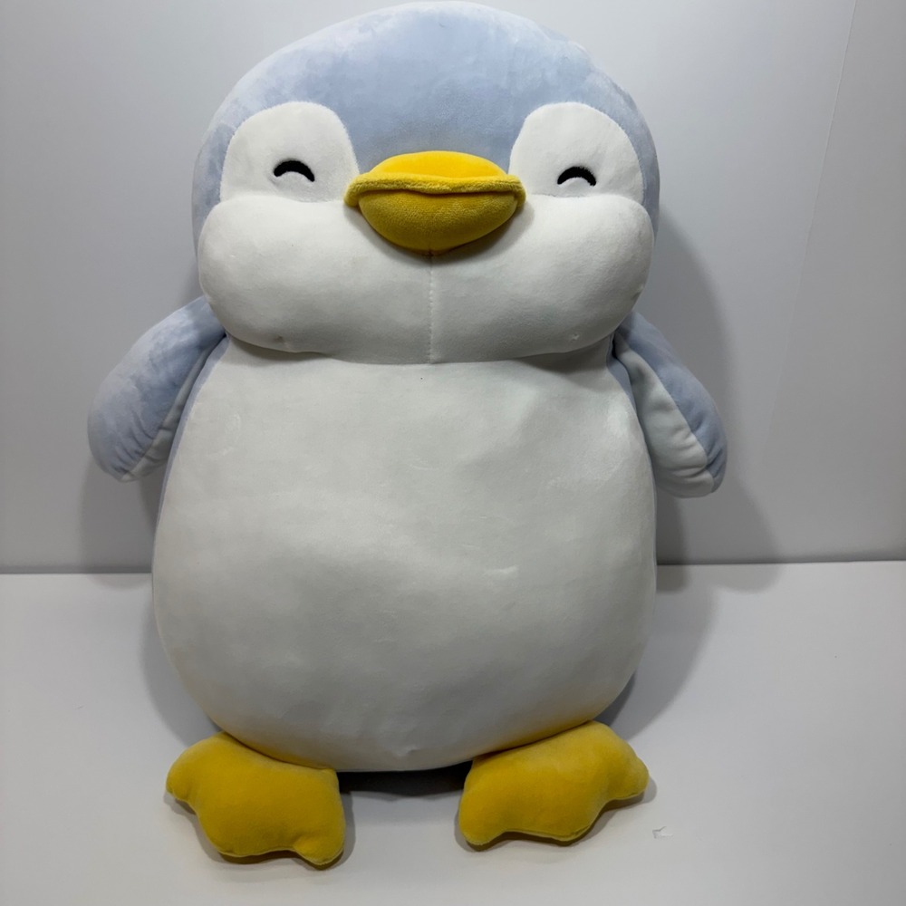 Miniso Life Penguin Plush Stuffed Animal Blue White Yellow Squishy Soft Toy